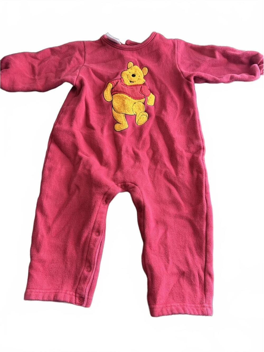 Vintage Disney Store Red Pooh Romper 18m